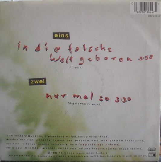 Joachim Witt - In Die Falsche Welt Geboren