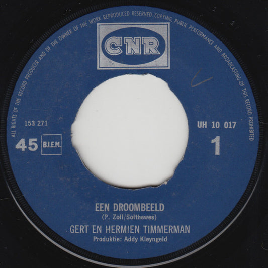 Gert & Hermien - Een Droombeeld 42794 Vinyl Singles Vinyl Zeer Goed / Hoesje Goed "VINYLSINGLES.NL"