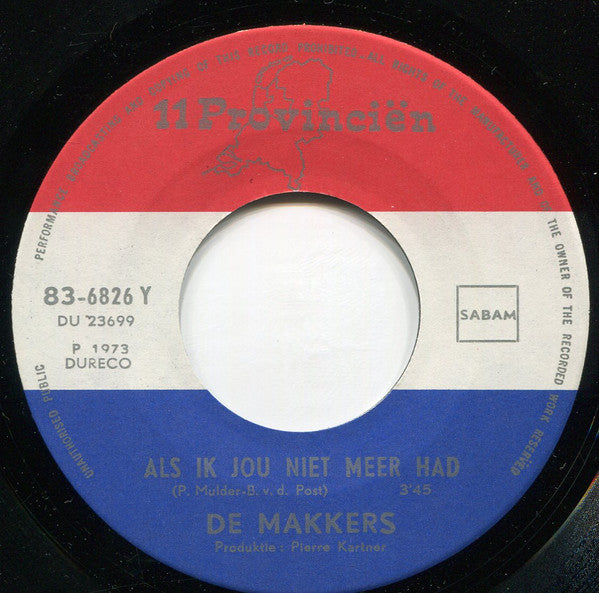 Makkers - Marianne 23715 Vinyl Singles Vinyl Very Good (VG) <br> Hoes Good Plus (G+)