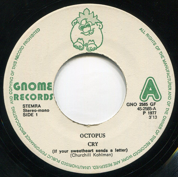 Octopus - Cry Vinyl Singles