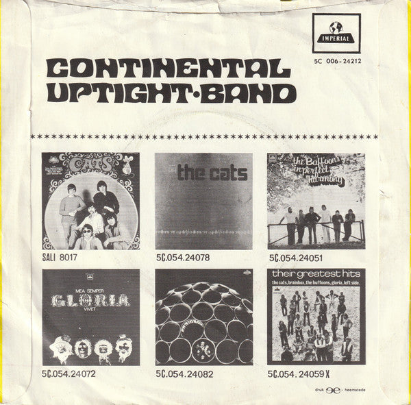 Continental Uptight Band - Please Sing A Song For Us Vinyl Singles Vinyl Very Good (VG) <br> Hoes Good Plus (G+)
