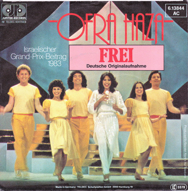 Ofra Haza - Frei (Deutsche Originalaufnahme) Vinyl Singles Vinyl Very Good (VG) <br> Hoes Good Plus (G+)