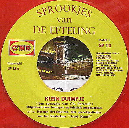 Various - Klein Duimpje (Rood Vinyl) Vinyl Singles