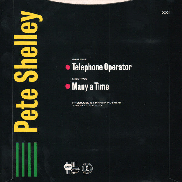 Pete Shelley - Telephone Operator Vinyl Singles Vinyl (VG) <br> Hoes (G+)