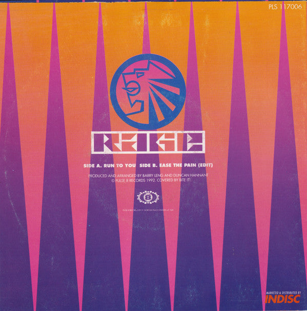 Rage - Run To You Vinyl Singles Vinyl Very Good (VG) <br> Hoes Good Plus (G+)