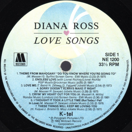 Diana Ross - Love Songs (LP)