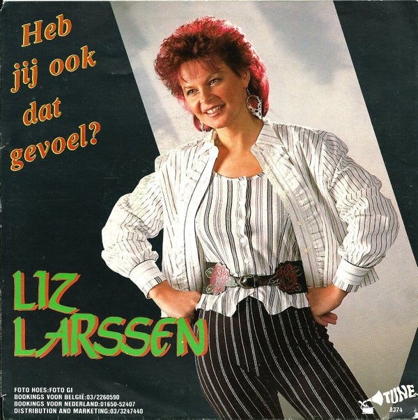 Liz Larssen - Heb Jij Ook Dat Gevoel Vinyl Singles Vinyl Very Good (VG) <br> Hoes Good Plus (G+)