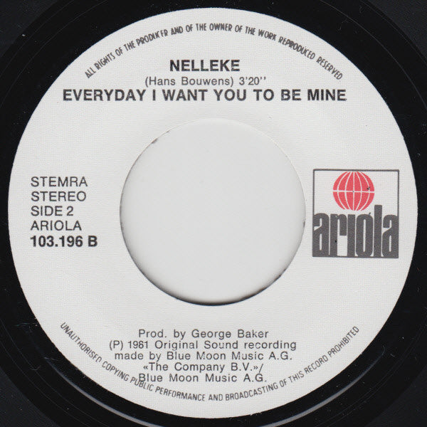 Nelleke - Na Na Vinyl Singles Vinyl Very Good (VG) <br> Hoes Good Plus (G+)