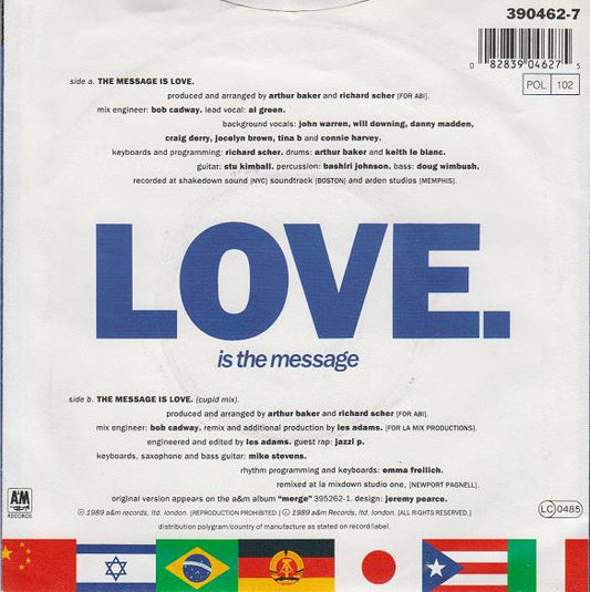 Arthur Baker And The Backbeat Disciples - The Message Is Love 23524