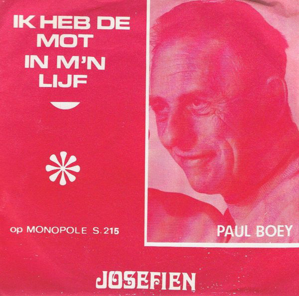 Paul Boey - 'K Heb De Mot In Me Lijf Vinyl Singles