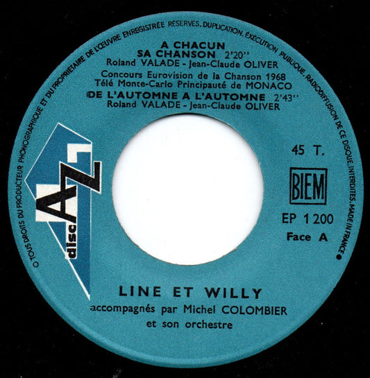 Line Et Willy - A Chacun Sa Chanson