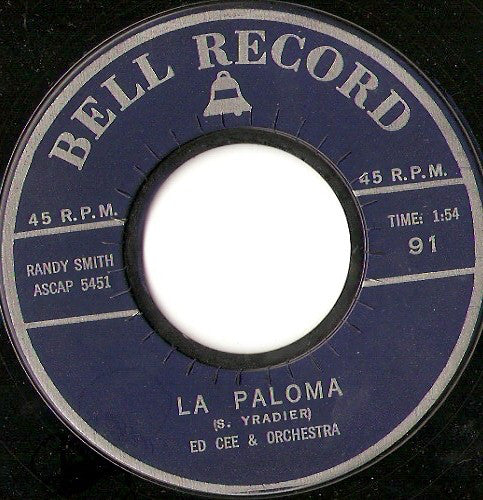 Four Dreams, Ed Cee & Orchestra - Just A Dream / La Paloma Vinyl Singles Vinyl Very Good (VG) <br> Hoes Good Plus (G+)