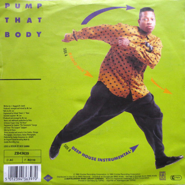 Mr. Lee - Pump That Body Vinyl Singles Vinyl Very Good (VG) <br> Hoes Good Plus (G+)