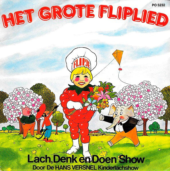 Hans Versnel Kinderlachshow - Het Grote Fliplied 23259 Vinyl Singles Vinyl Very Good (VG) <br> Hoes Good Plus (G+)