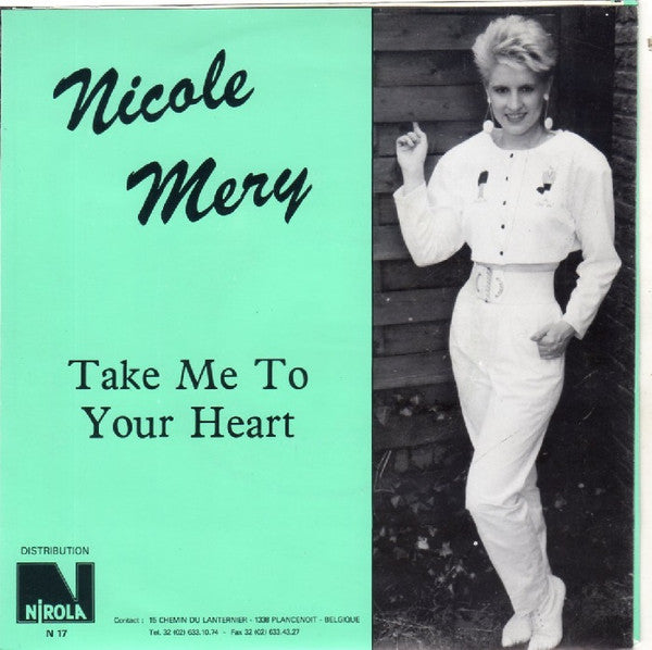 Nicole Mery - Sluit Me In Je Hart Vinyl Singles Vinyl Very Good (VG) <br> Hoes Good Plus (G+)