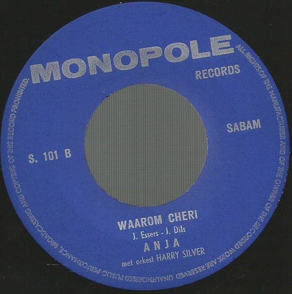 Anja - Op Het Strand Van Cadzand Vinyl Singles Vinyl Very Good (VG) <br> Hoes Good Plus (G+)