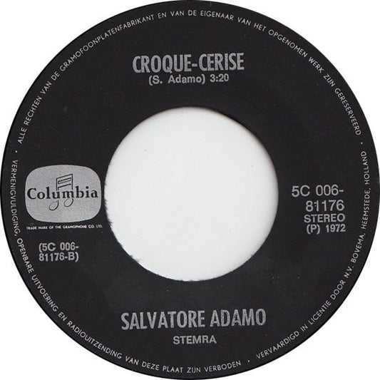 Adamo - Femme Aux Yeux D'amour Vinyl Singles Vinyl Zeer Goed / Hoesje Goed "VINYLSINGLES.NL"