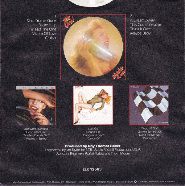 Cars – Shake It Up Vinyl Singles Vinyl Very Good (VG) <br> Hoes Good Plus (G+)