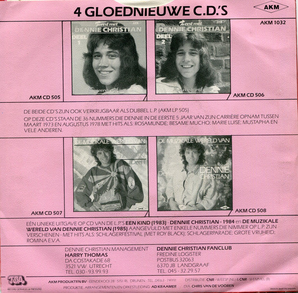 Dennie Christian - Onze Liefde Vinyl Singles Vinyl Very Good (VG) <br> Hoes Good Plus (G+)