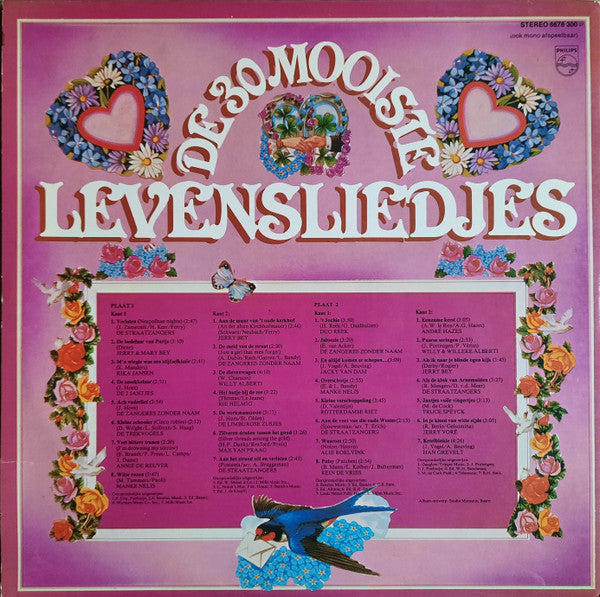 Various - De 30 Mooiste Levensliedjes (LP) 51335 Vinyl LP Dubbel Vinyl Very Good (VG) <br> Hoes Good Plus (G+)
