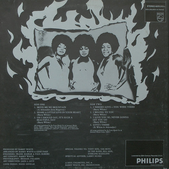 Love Unlimited - In Heat (LP) Vinyl LP Vinyl Very Good (VG) <br> Hoes Good Plus (G+)