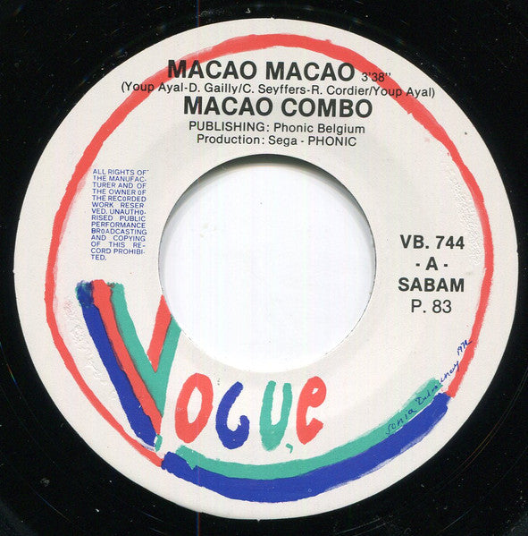 Macao Combo - Macao Macao Vinyl Singles