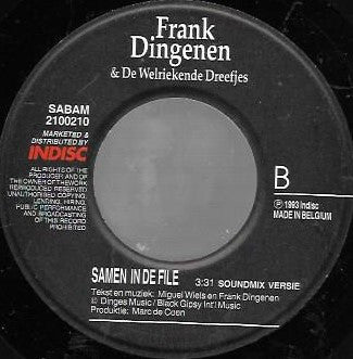 Frank Dingenen & De Welriekende Dreefjes - Samen In De File Vinyl Singles Vinyl Goed / Hoes Redelijk