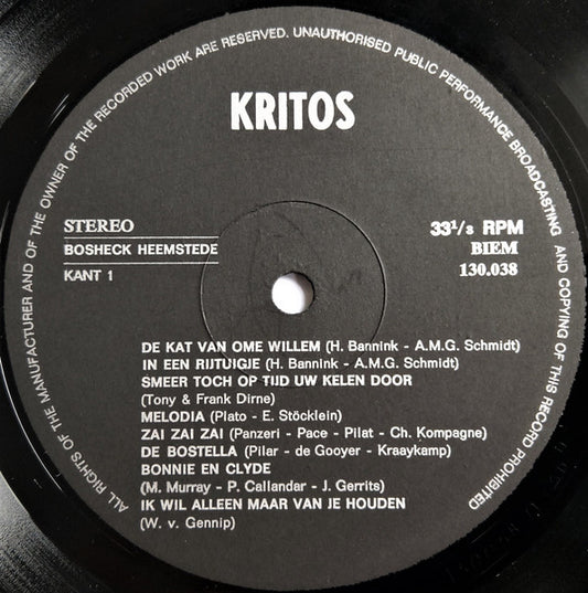 Molenaars - De Kat Van Ome Willem (LP) Vinyl LP Vinyl Zeer Goed / Hoesje Goed "VINYLSINGLES.NL"