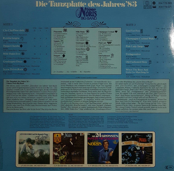 Gunter Noris Big Band - Die Tanzplatte Des Jahres '** (LP) Vinyl LP Vinyl Very Good (VG) <br> Hoes Good Plus (G+)