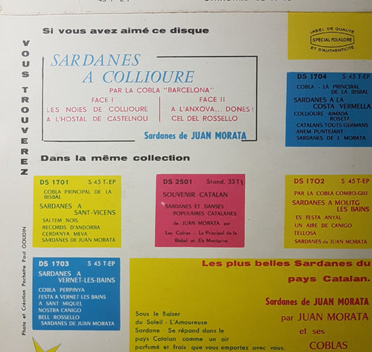 Cobla Barcelona & Juan Morata - Sardanes A Collioure