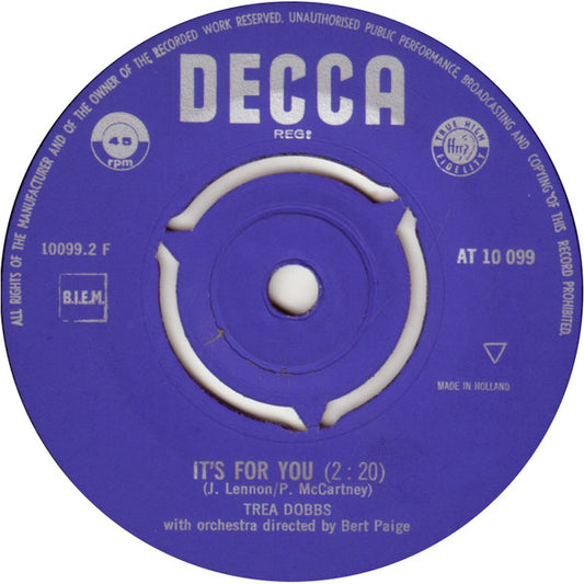 Trea Dobbs - Secret Love Vinyl Singles Media VG+ \ Sleeve G+