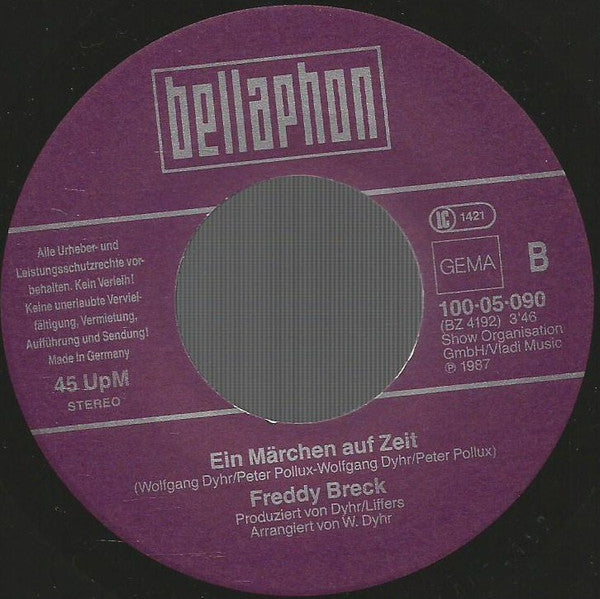 Freddy Breck - Ein Sommerstrauss Vinyl Singles