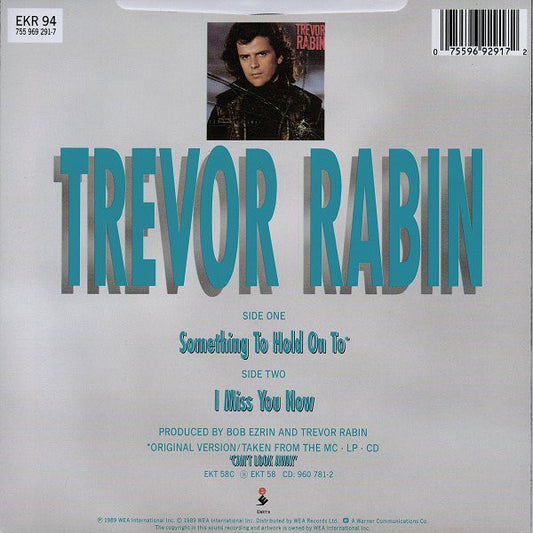 Trevor Rabin - Something To Hold On To Vinyl Singles Media VG+ \ Sleeve G+