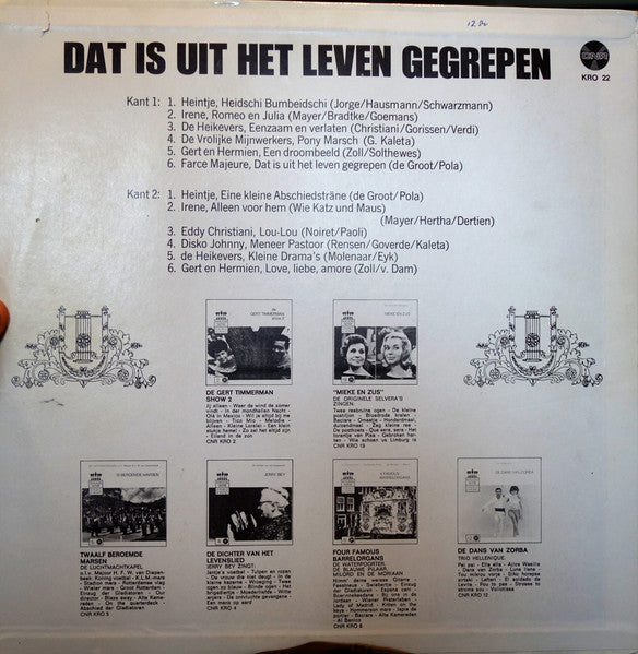 Various - Dat Is Uit Het Leven Gegrepen (LP) Vinyl LP Vinyl Very Good (VG) <br> Hoes Good Plus (G+)