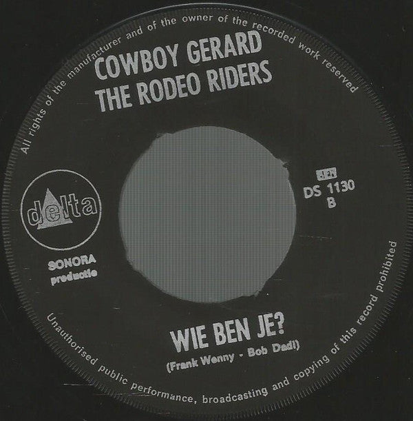 Cowboy Gerard- Het Spel Kaarten Vinyl Singles Vinyl Very Good (VG) <br> Hoes Generic