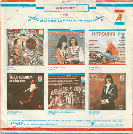 Ben Cramer - Leven Vinyl Singles Vinyl Goed / Hoesje Redelijk "VINYLSINGLES.NL"