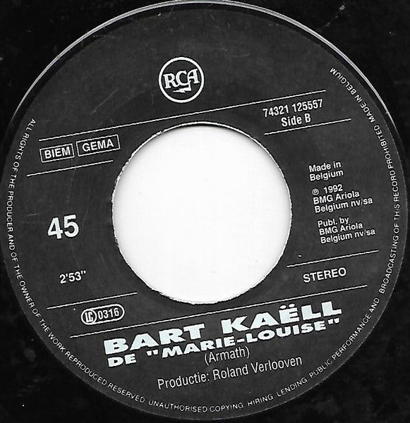 Bart Kaëll - Iedere Keer Vinyl Singles