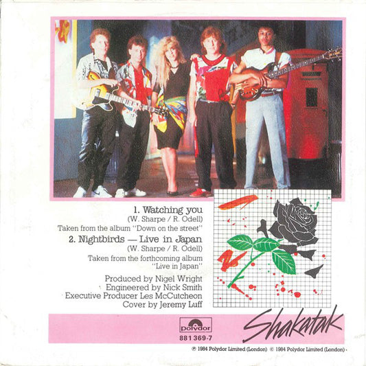 Shakatak - Watching You 36424 Vinyl Singles Vinyl Zeer Goed / Hoesje Goed "VINYLSINGLES.NL"