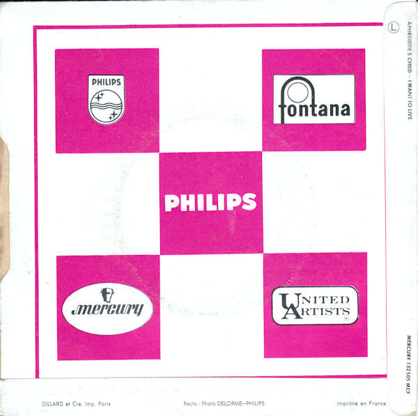 Aphrodite's Child - I Want To Live Vinyl Singles Vinyl Very Good (VG) <br> Hoes Good Plus (G+)