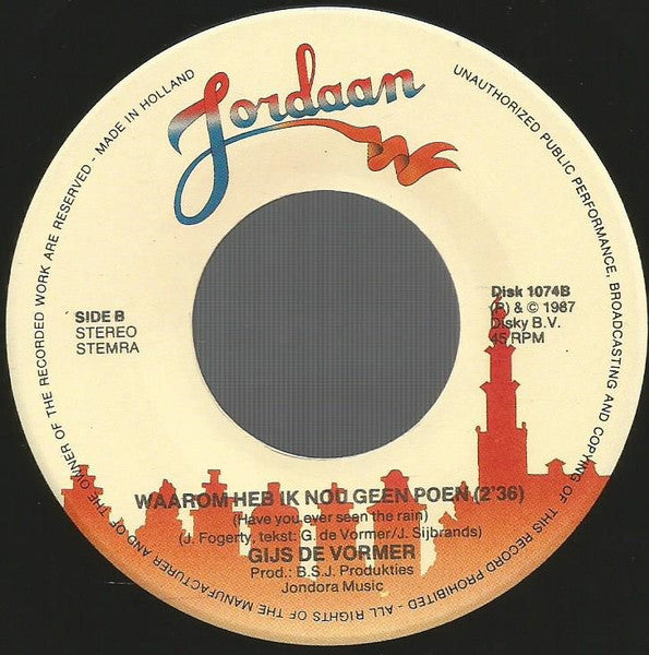 Gijs de Vormer - Wij Zullen Doorgaan Vinyl Singles