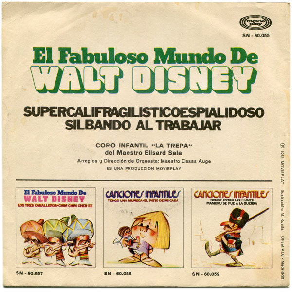 Coro Infantil La Trepa Del Elisard Sala - Supercalifragicoespialidoso Vinyl Singles Vinyl Goed / Hoes Goed