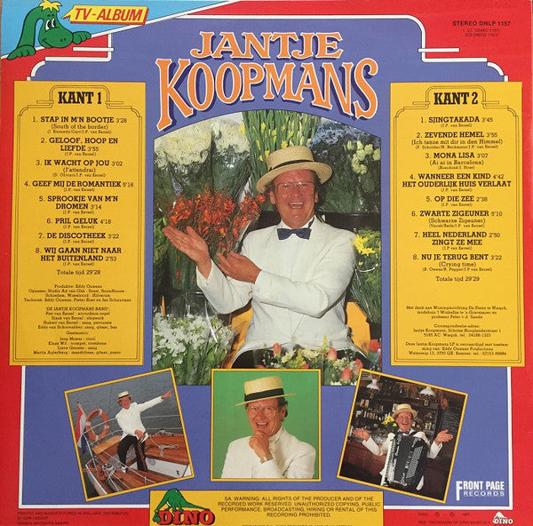 Jantje Koopmans - Jantje Koopmans (LP) 52350 Vinyl LP Vinyl Very Good (VG) <br> Hoes Good Plus (G+)