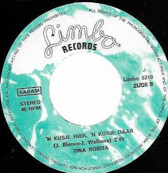 Tina Rosita - Achter De Wolken Daar Schijnt De Zon Vinyl Singles Vinyl Very Good (VG) <br> Hoes Good Plus (G+)