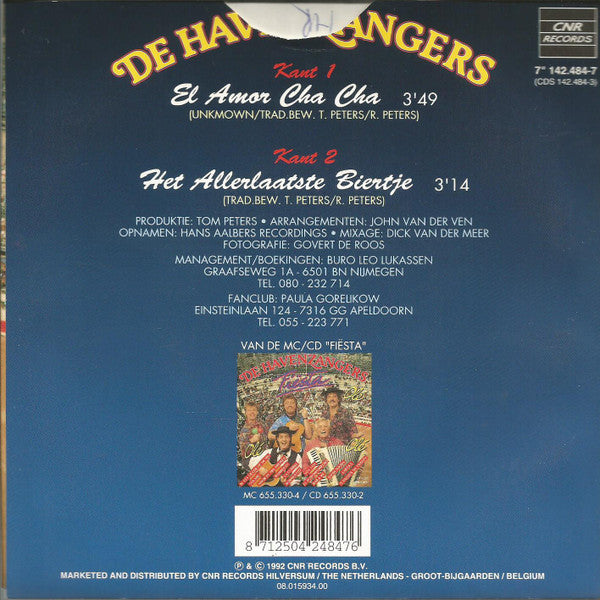 Havenzangers - El Amor Cha Cha Vinyl Singles Vinyl Very Good (VG) <br> Hoes Good Plus (G+)