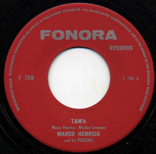Marco Henrico - Tawa Vinyl Singles