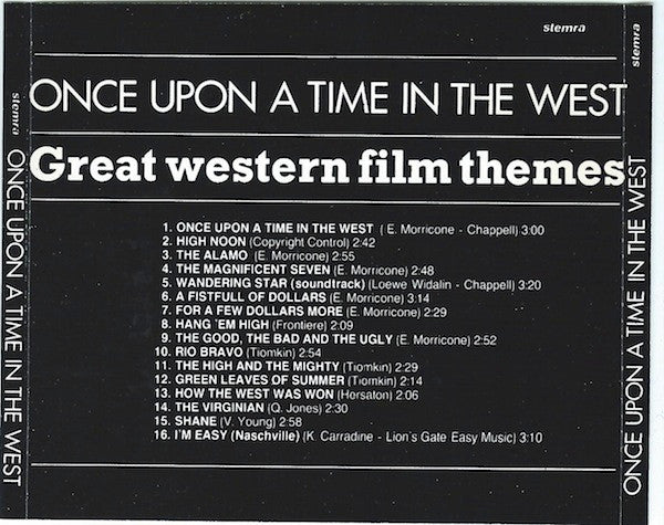 Unknown Artist - Once Upon A Time In The West (CD) Compact Disc Vinyl Very Good (VG) <br> Hoes Good Plus (G+)