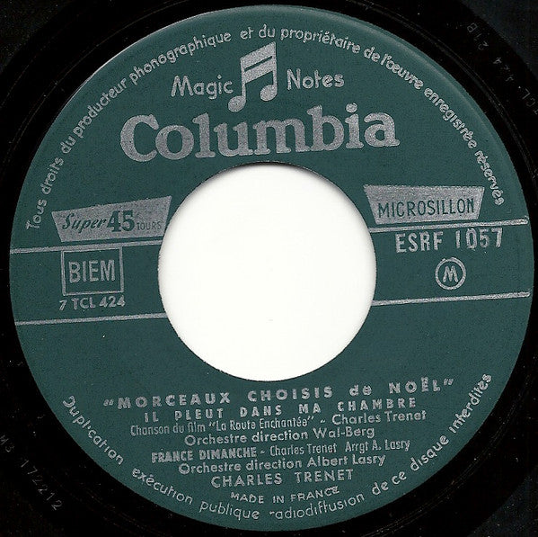 Charles Trenet - Morceaux Choisis De Noël Vinyl Singles