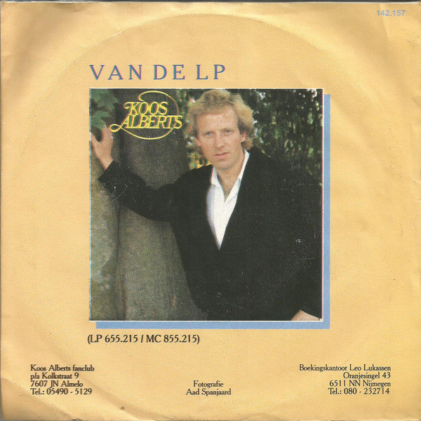 Koos Alberts - Ik Verlang Zo Naar Jou Vinyl Singles Vinyl Very Good (VG) <br> Hoes Good Plus (G+)