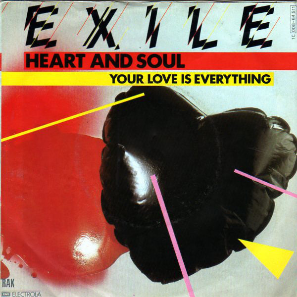 Exile - Heart And Soul Vinyl Singles Vinyl Very Good (VG) <br> Hoes Good Plus (G+)