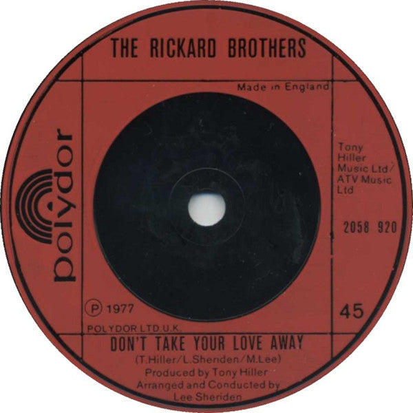 Rickard Brothers - Broken Hearted Avenue Vinyl Singles